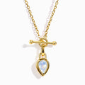 Moonstone Talis T-Lock Necklace - June Birthstone
