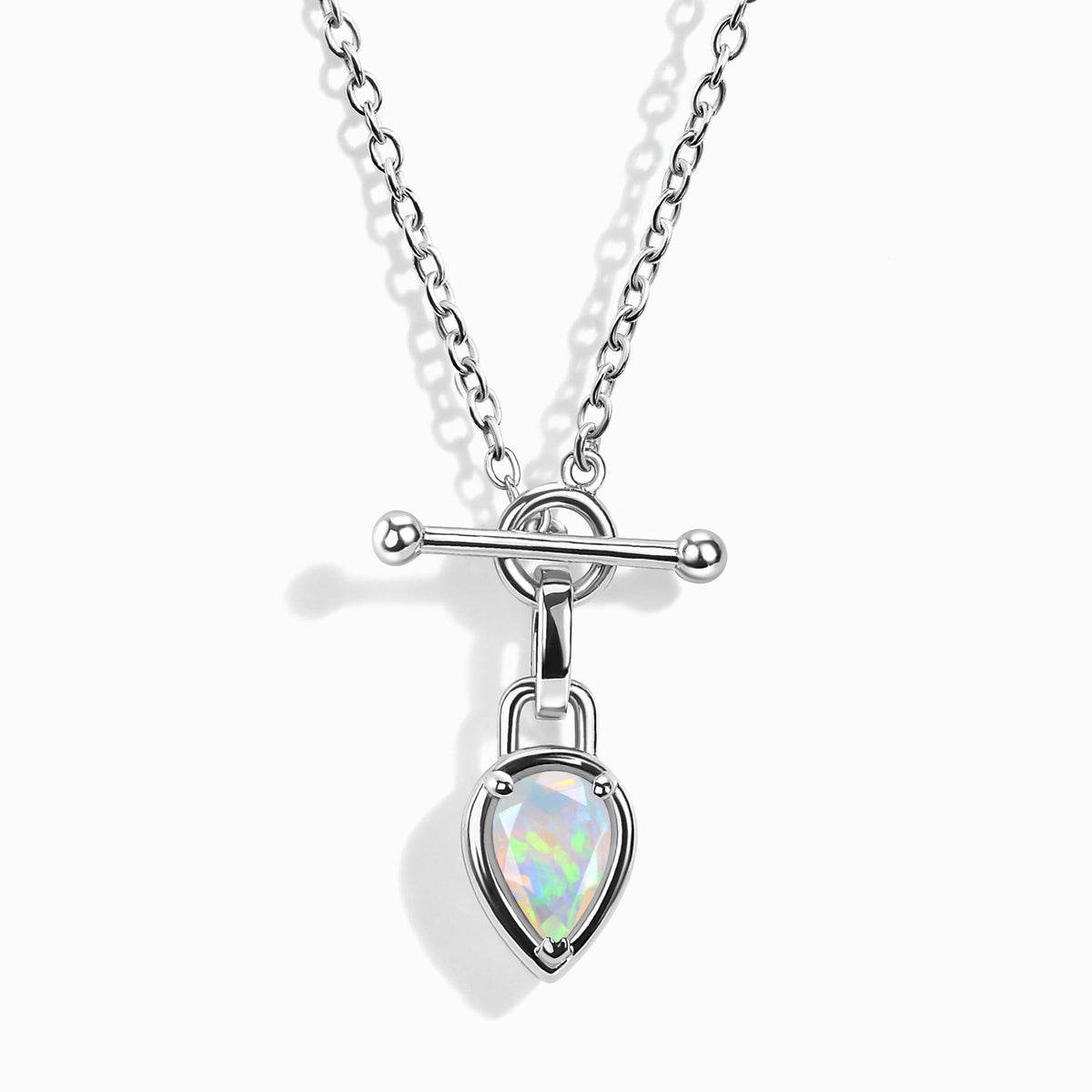 Opal Talis T-Lock Necklace - October Birthstone