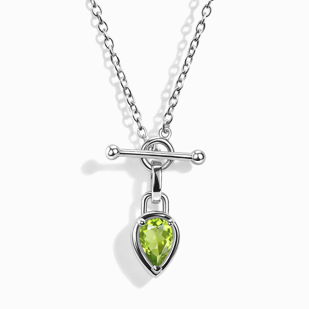 Peridot Talis T-Lock Necklace - August Birthstone
