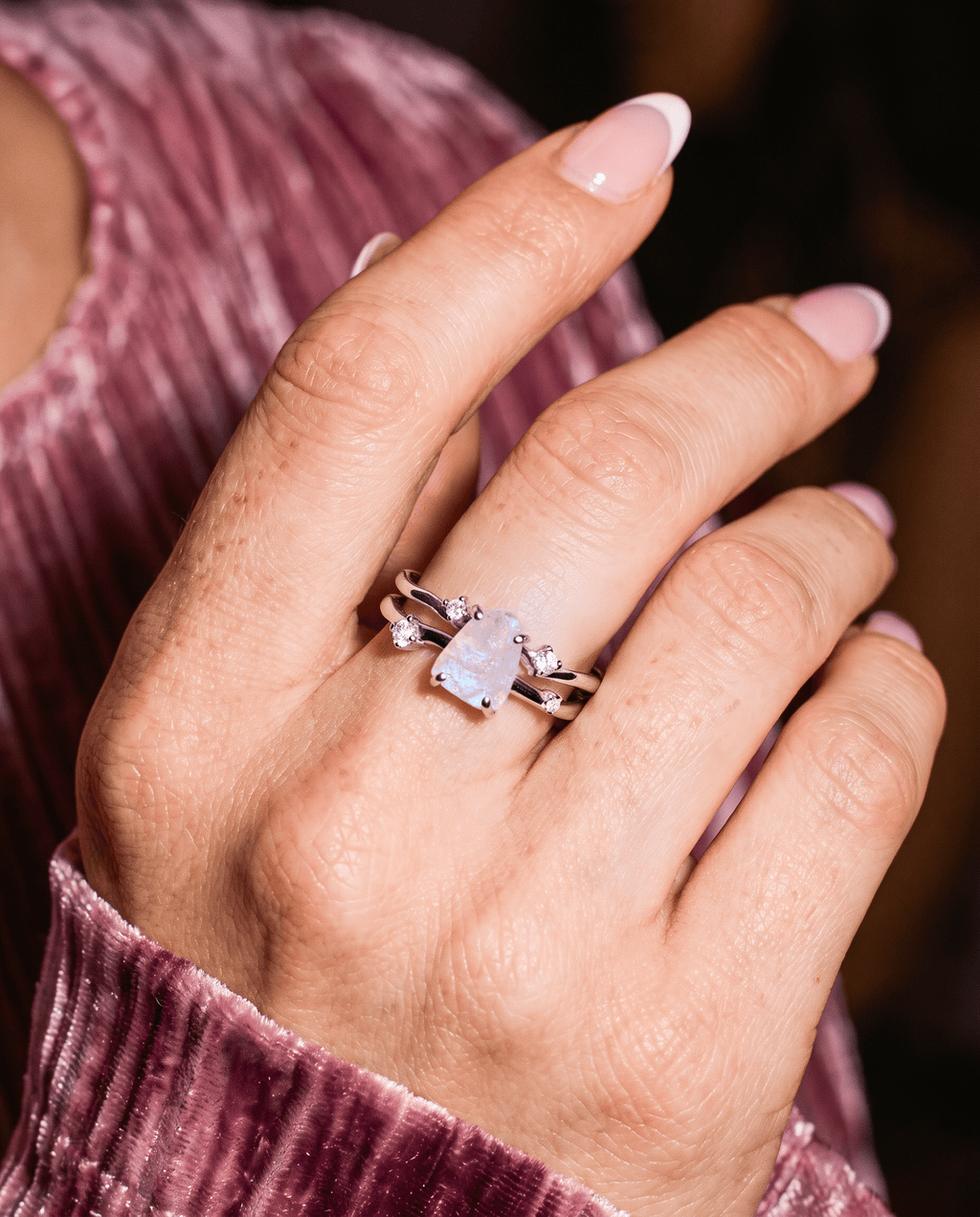Moonstone Ring - Flow