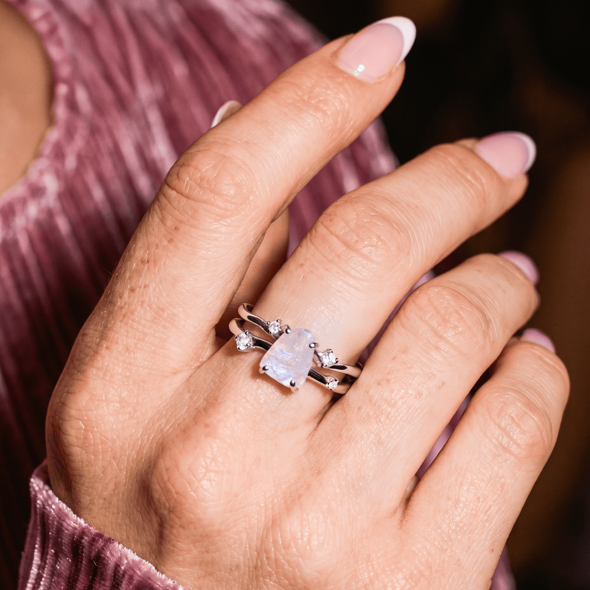 Moonstone Ring - Flow