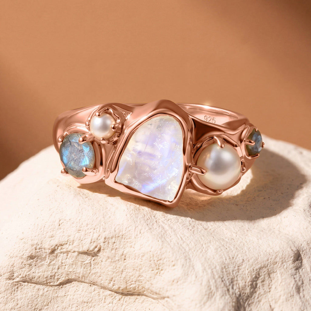 Moonstone Pearl Ring - Heirloom