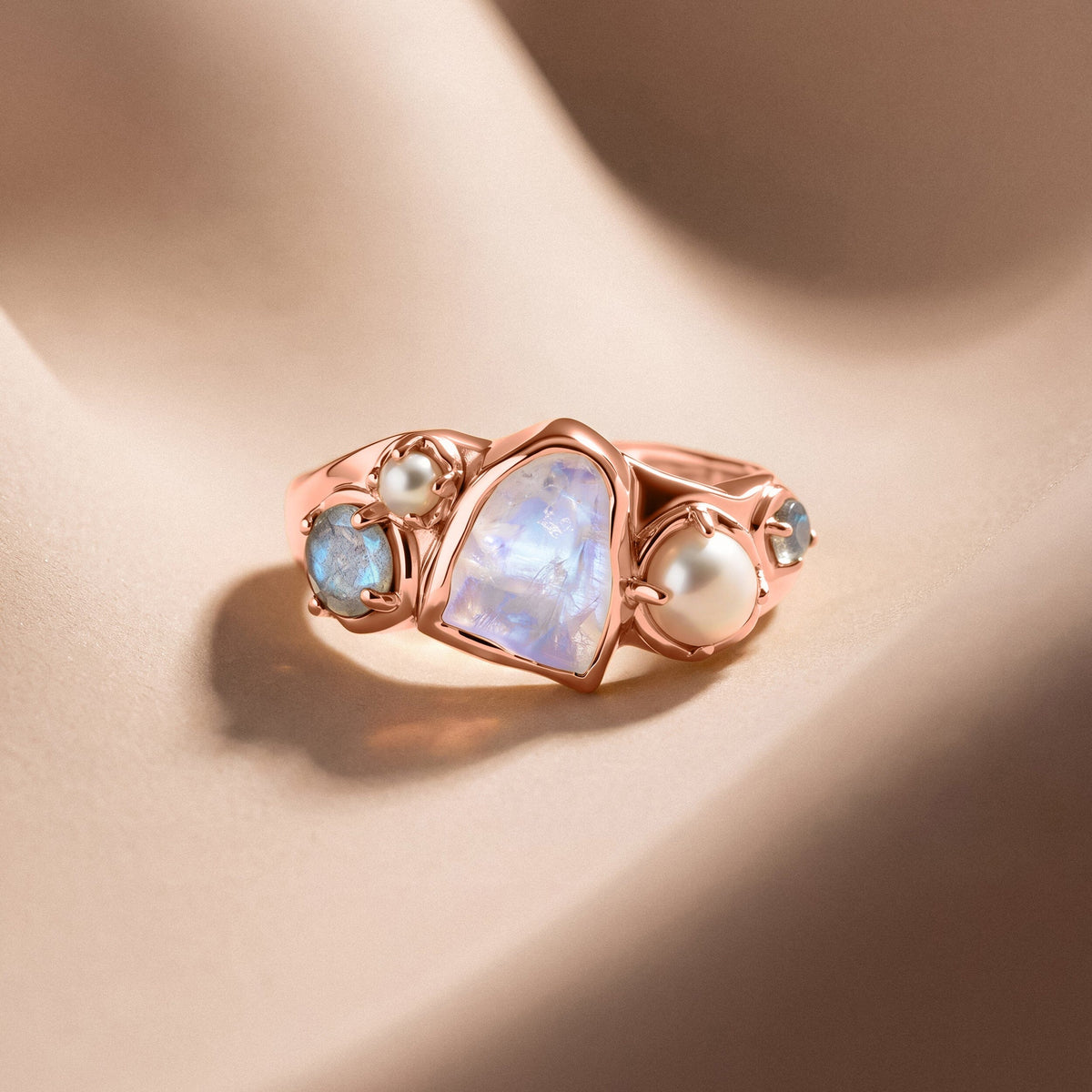 Moonstone Pearl Ring - Heirloom