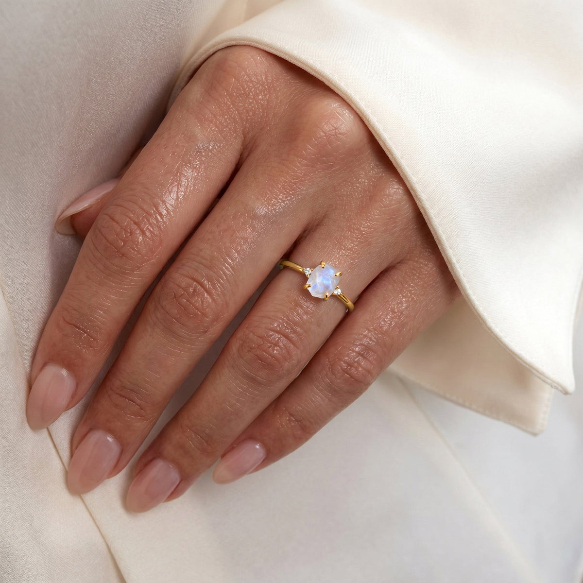 Moonstone Ring - Petite Allure
