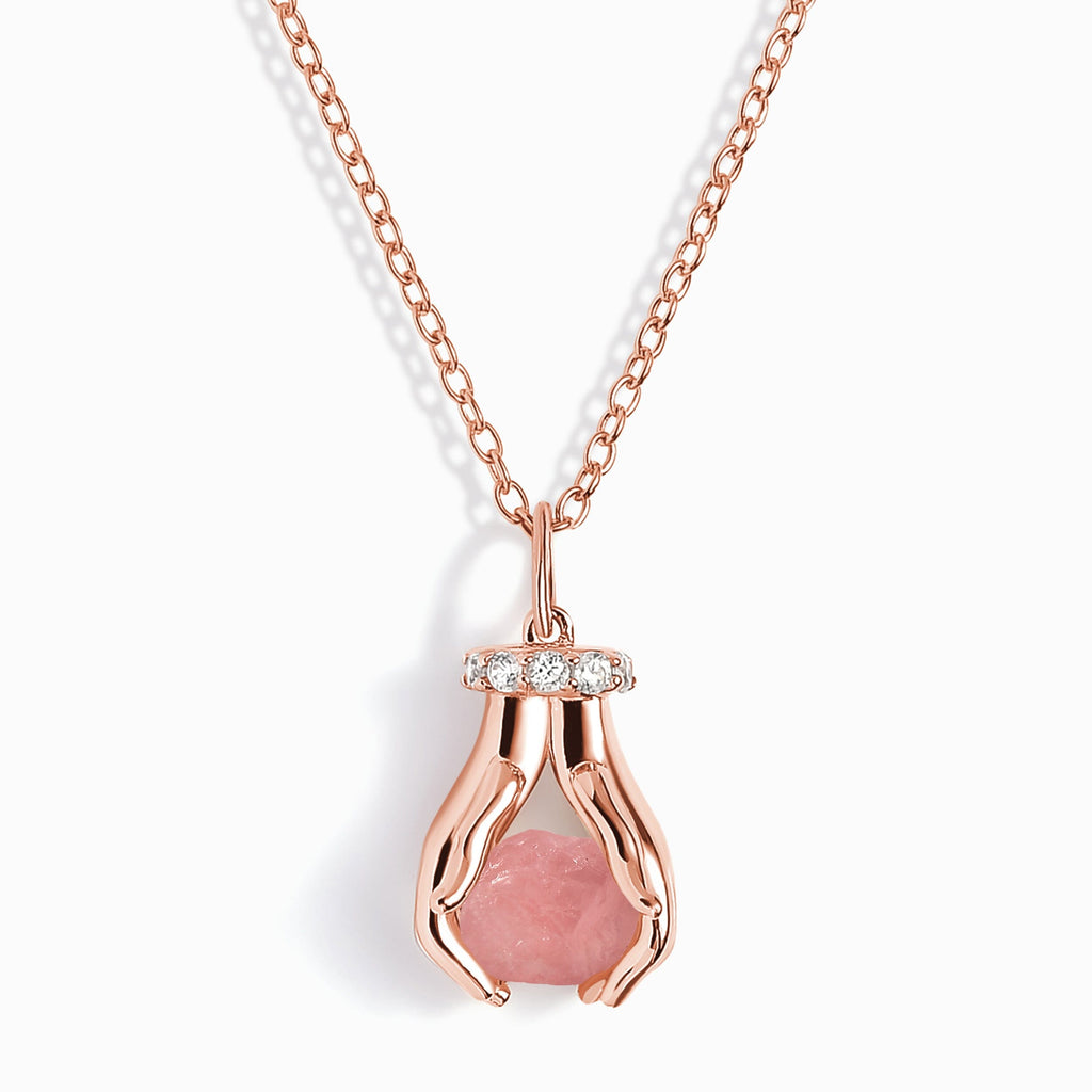 Rose Quartz Necklace - Hold The Energy - Love