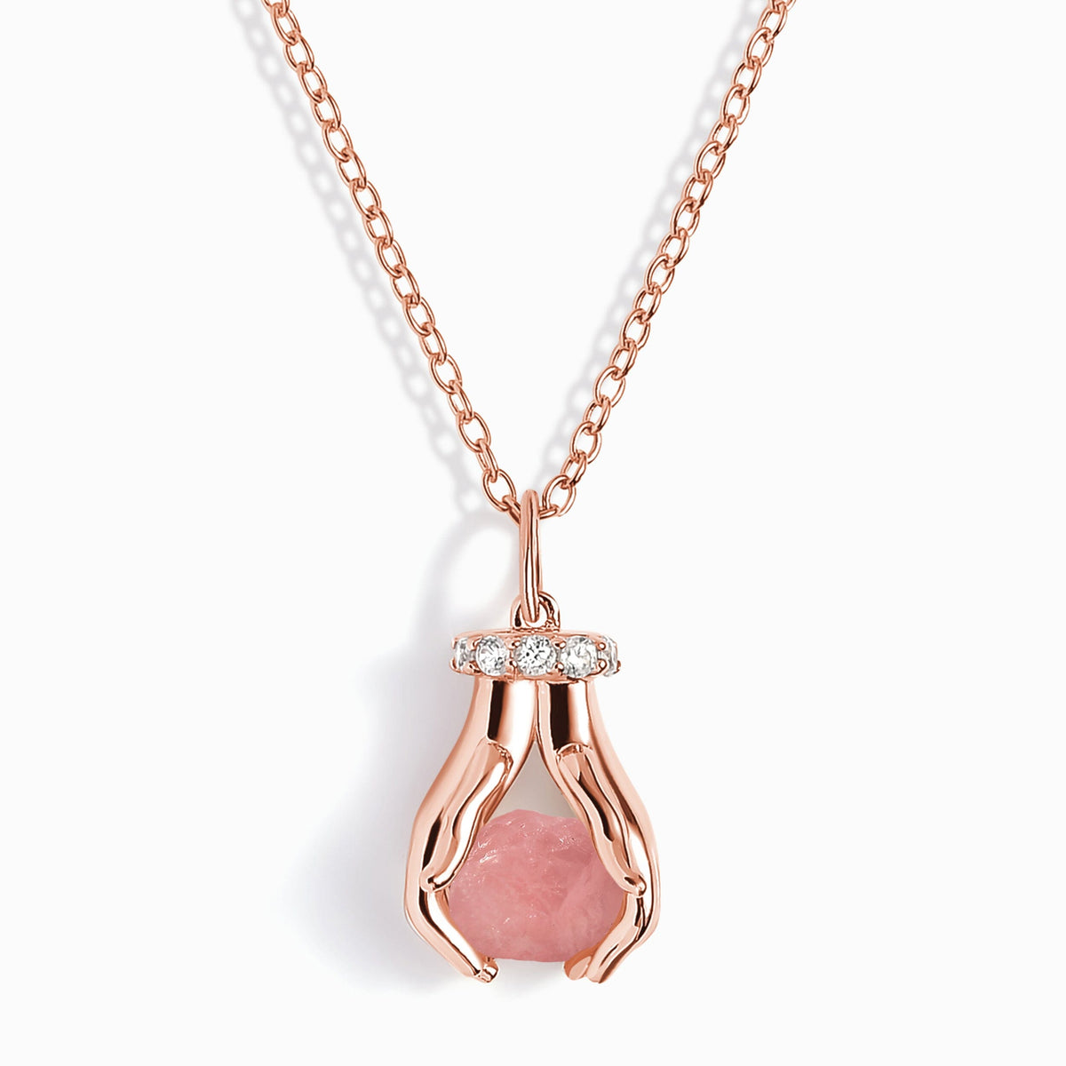Rose Quartz Necklace - Hold The Energy - Love