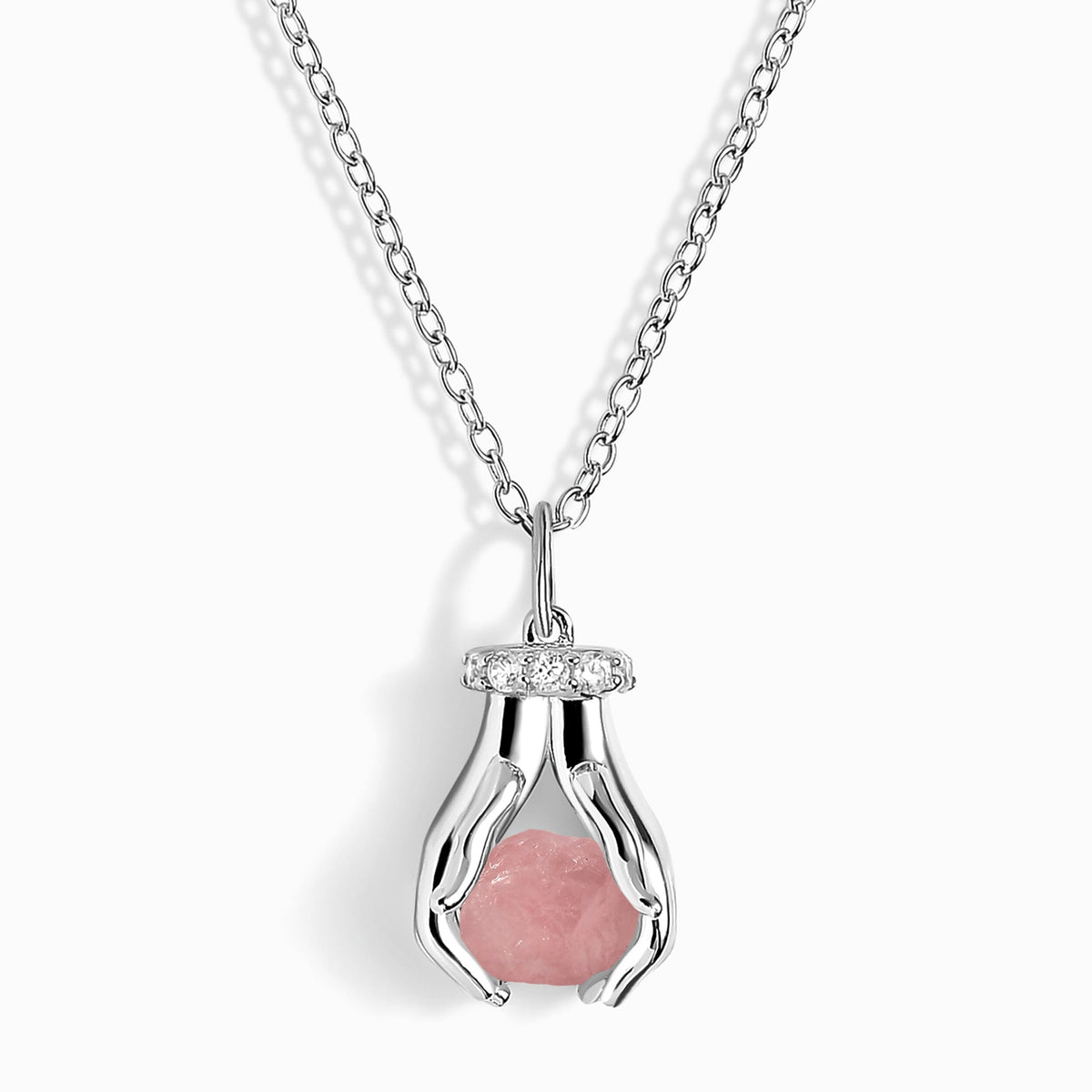 Rose Quartz Necklace - Hold The Energy - Love