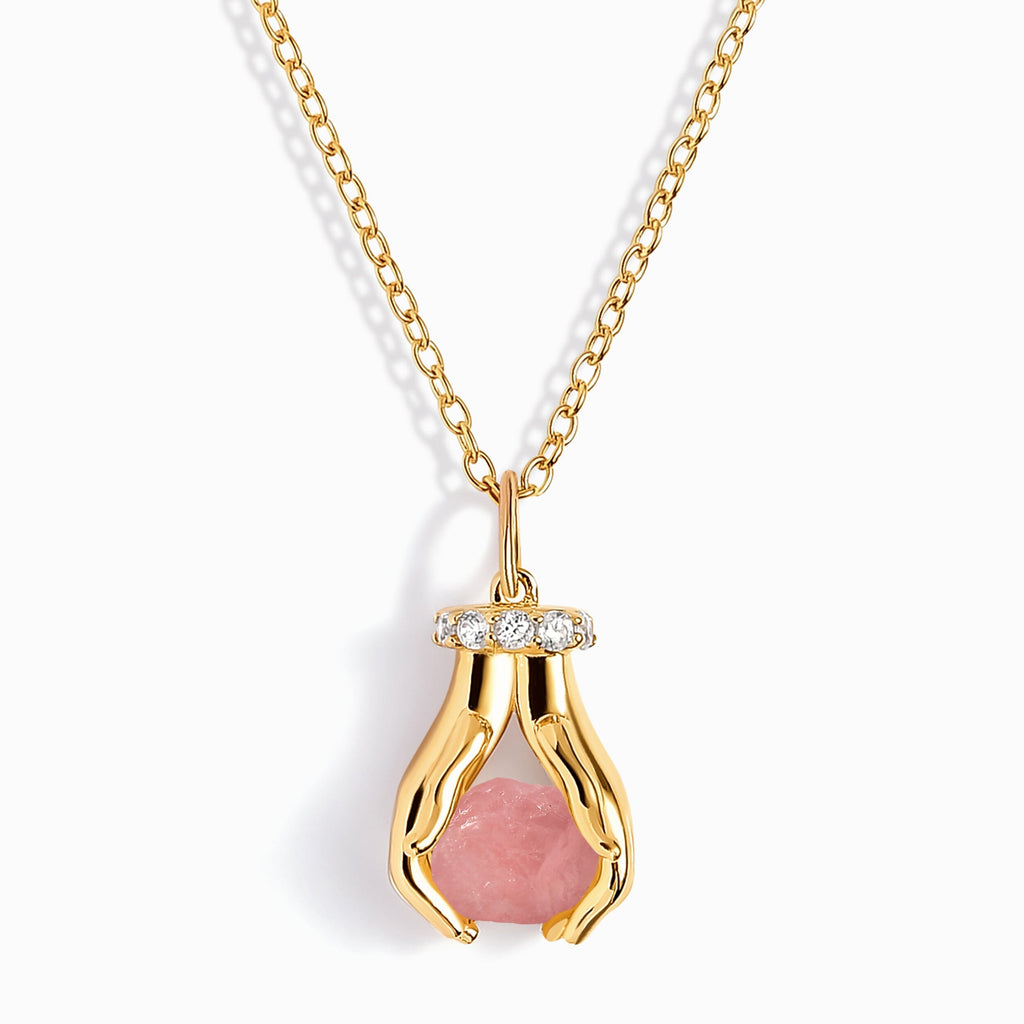 Rose Quartz Necklace - Hold The Energy - Love