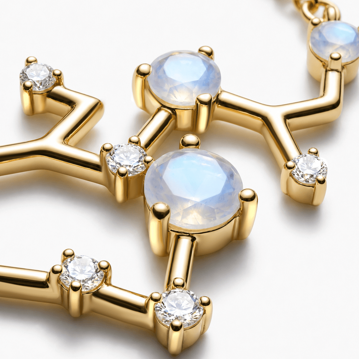 Moonstone Sagittarius Zodiac Constellation & Heroine Necklaces