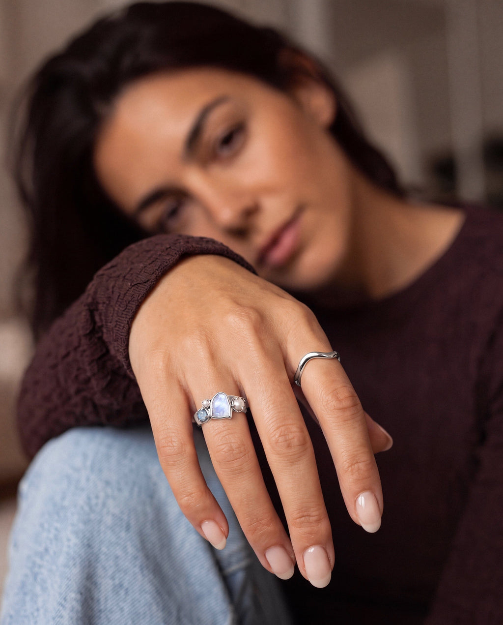 Moonstone Pearl Ring - Heirloom