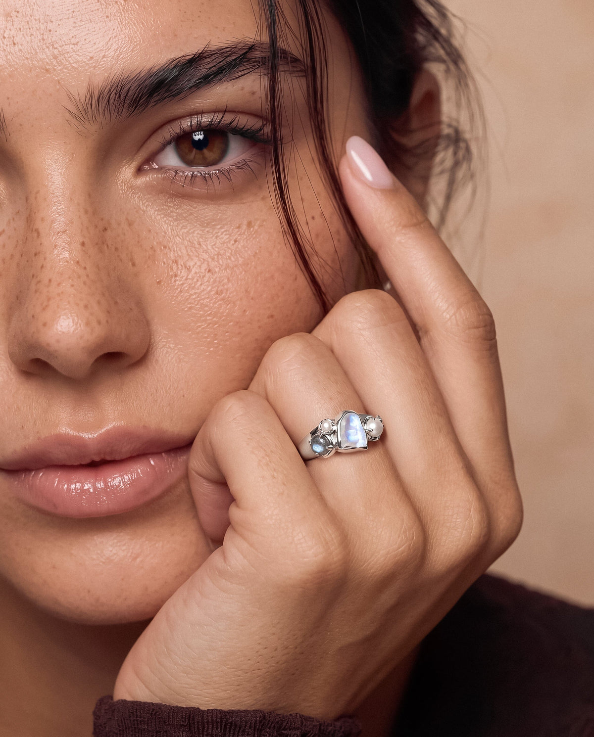 Moonstone Pearl Ring - Heirloom