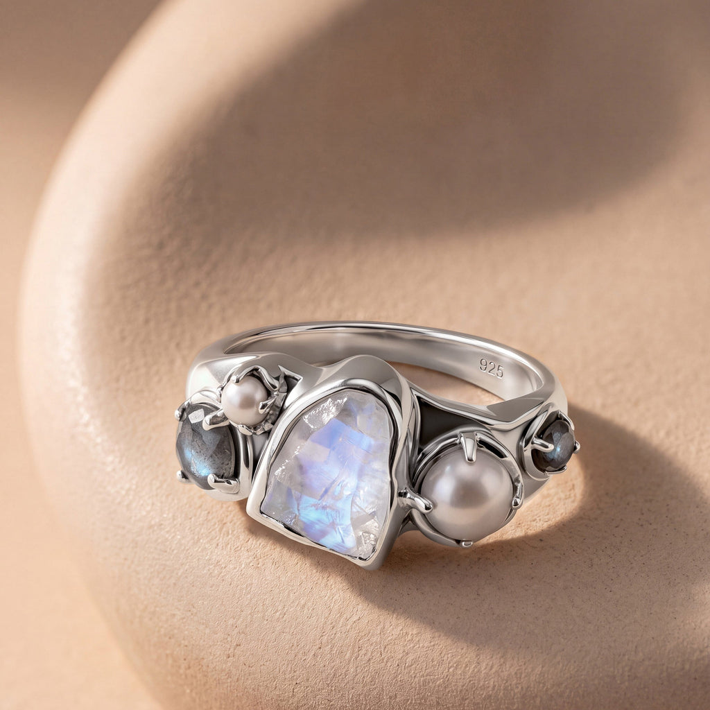 Moonstone Pearl Ring - Heirloom