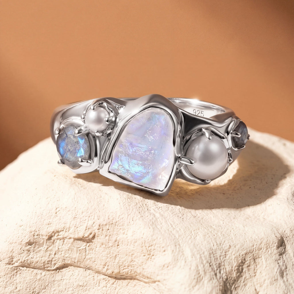 Moonstone Pearl Ring - Heirloom