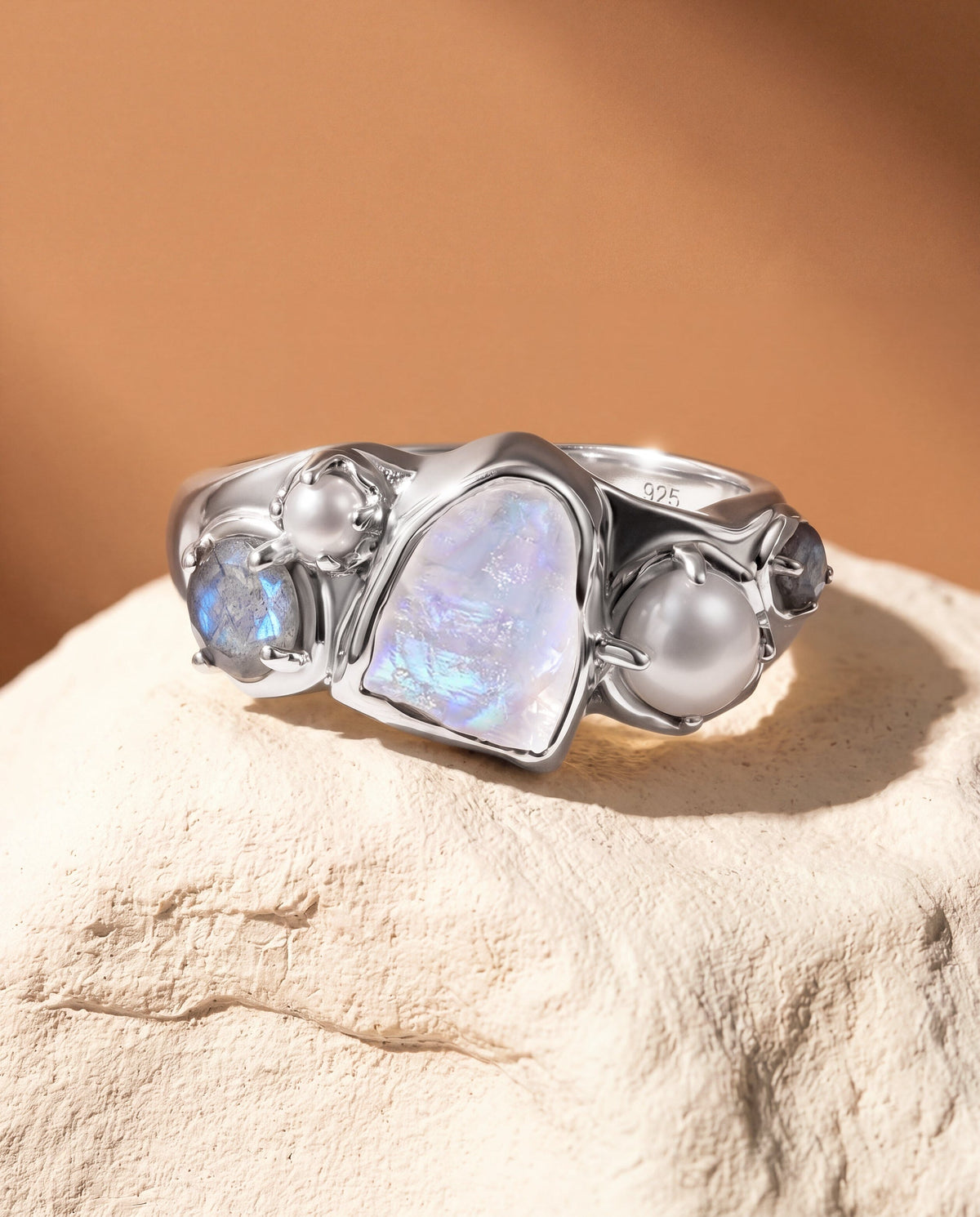 Moonstone Pearl Ring - Heirloom