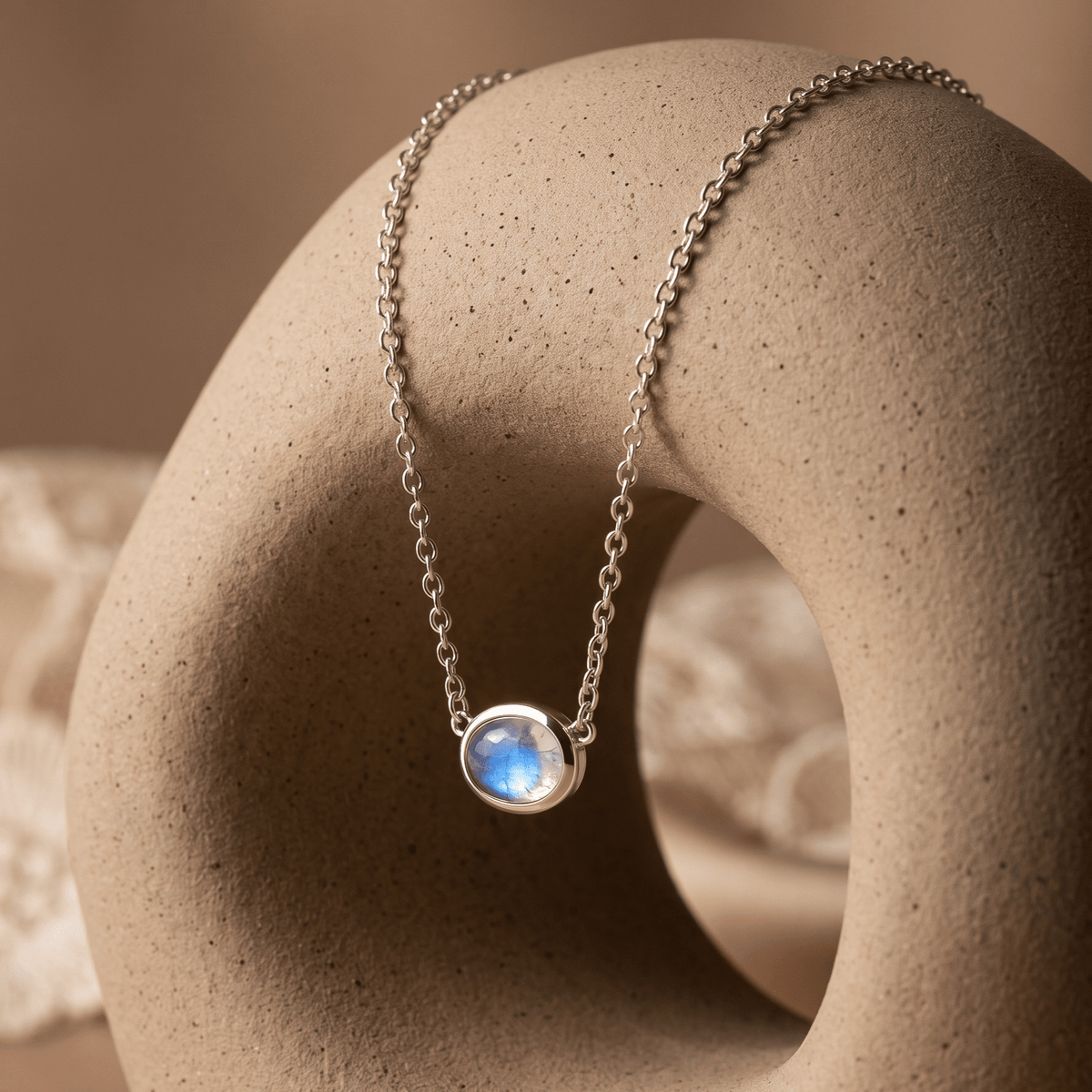 Moonstone Necklace - Skin-Touch