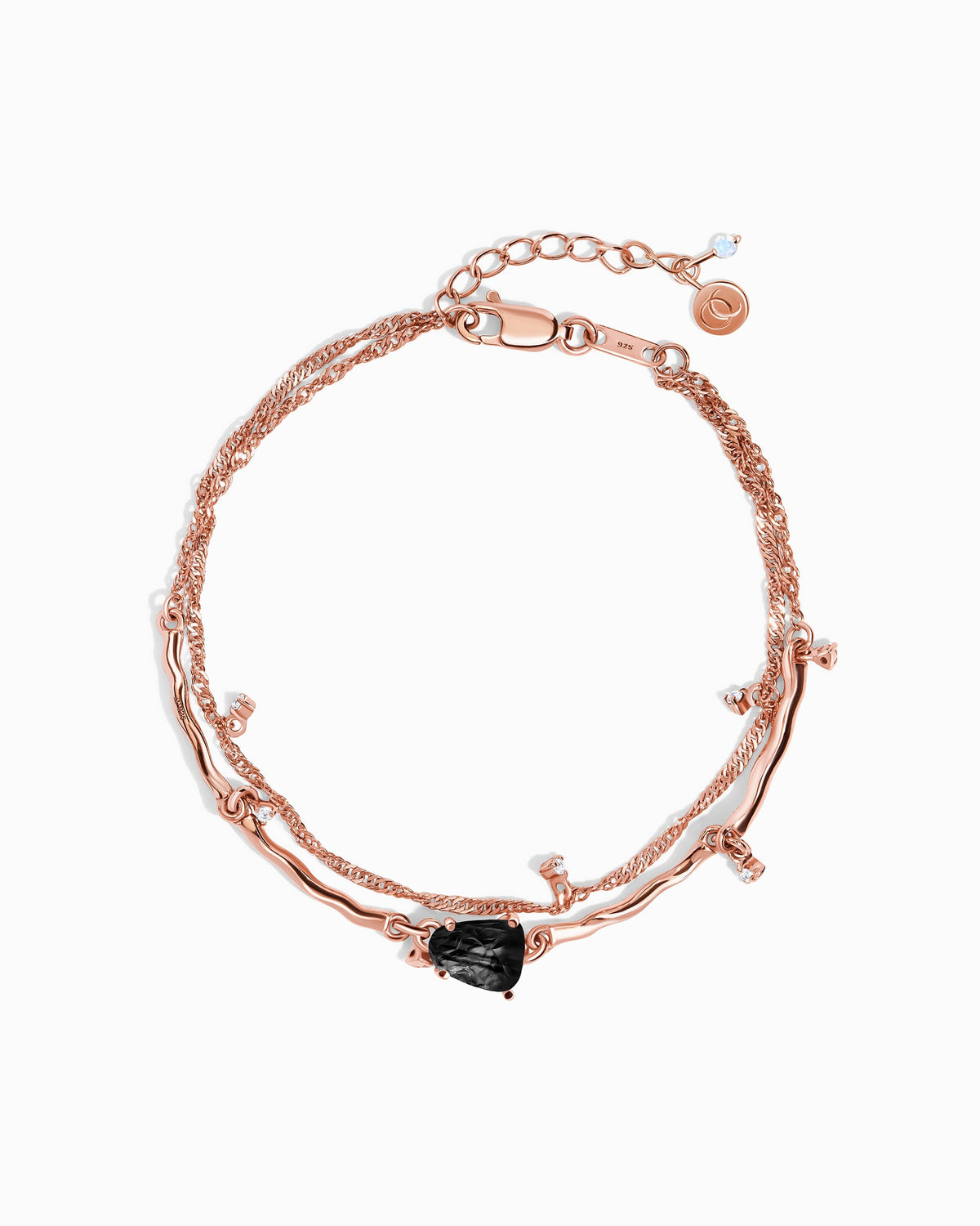 Black Obsidian Bracelet - Flow