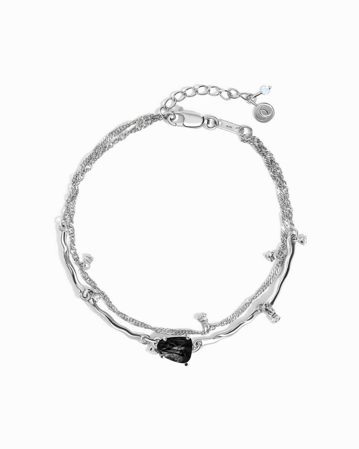 Black Obsidian Bracelet - Flow