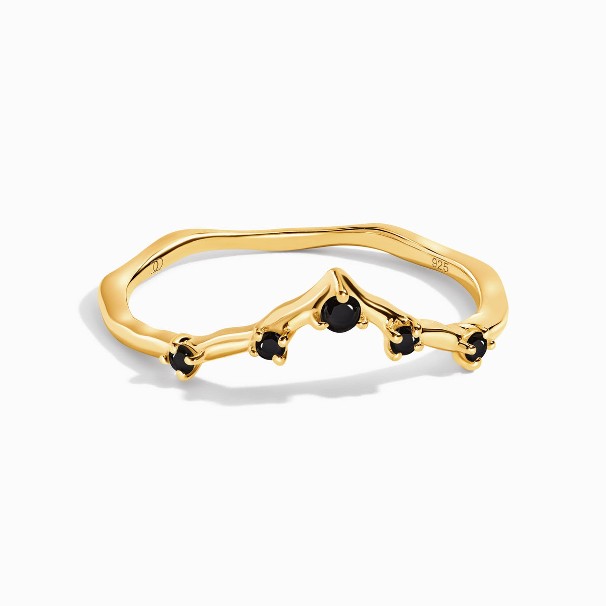 Black Spinel Ring - Cosmic Crown