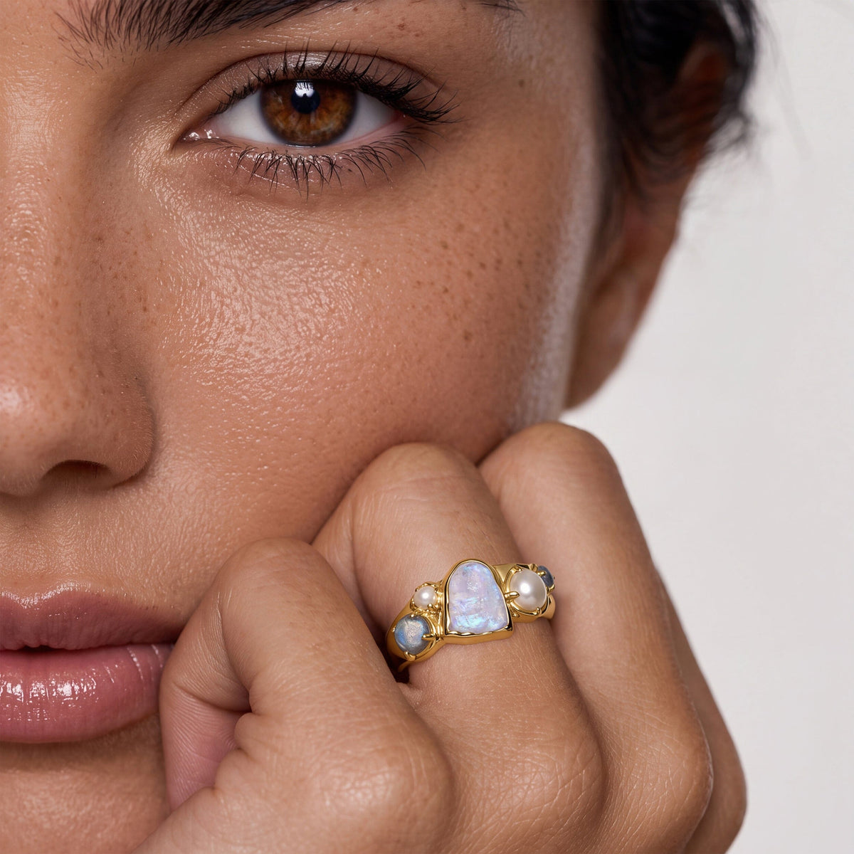 Moonstone Pearl Ring - Heirloom