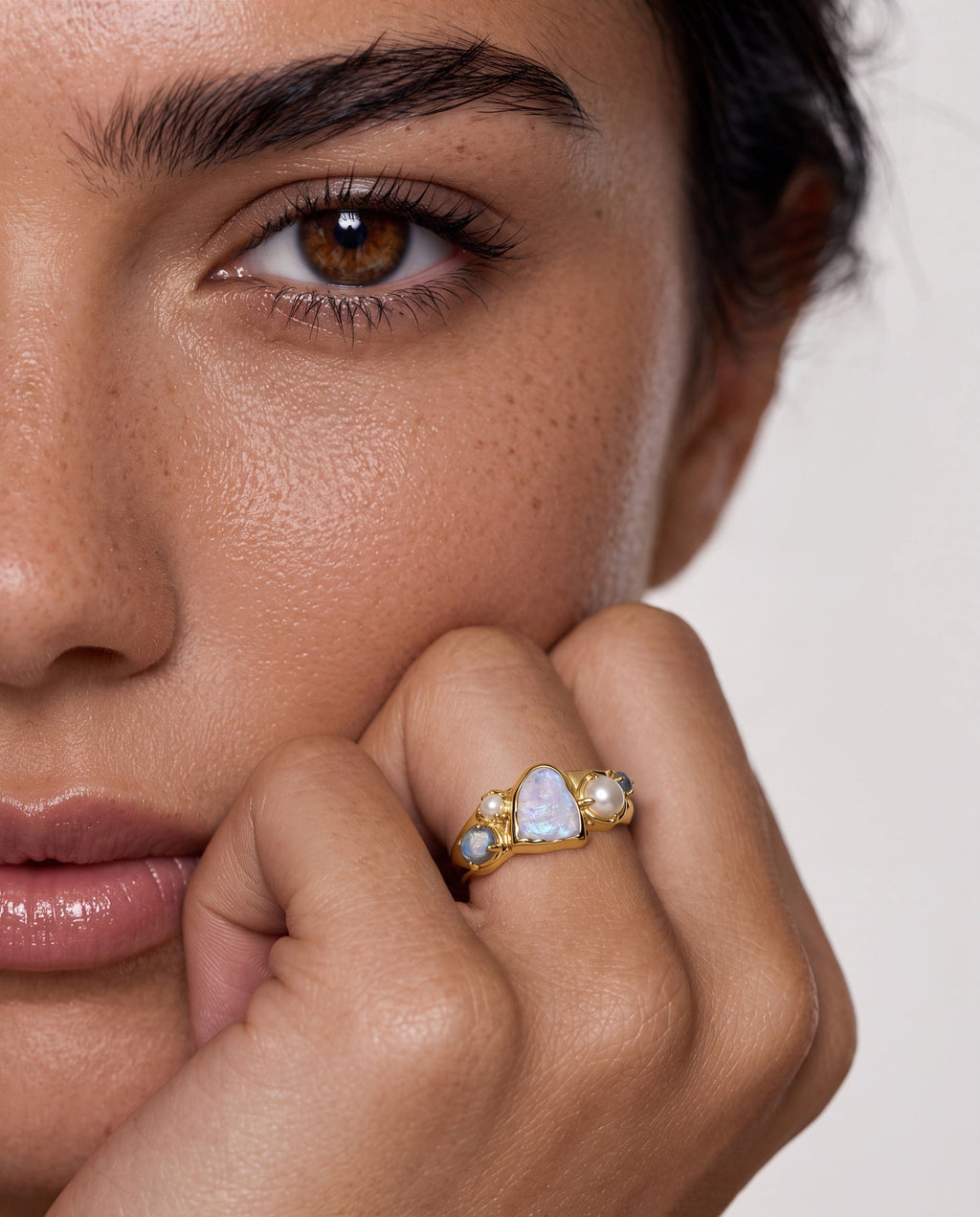 Moonstone Pearl Ring - Heirloom