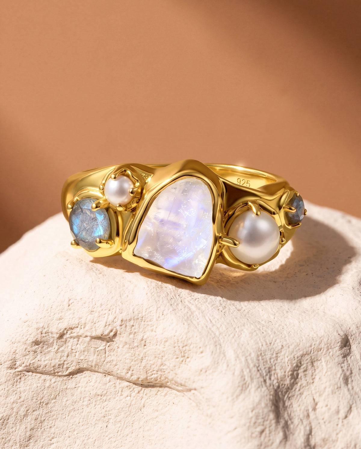 Moonstone Pearl Ring - Heirloom