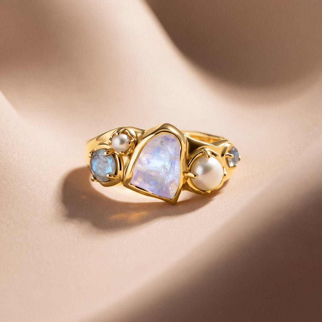 Moonstone Pearl Ring - Heirloom