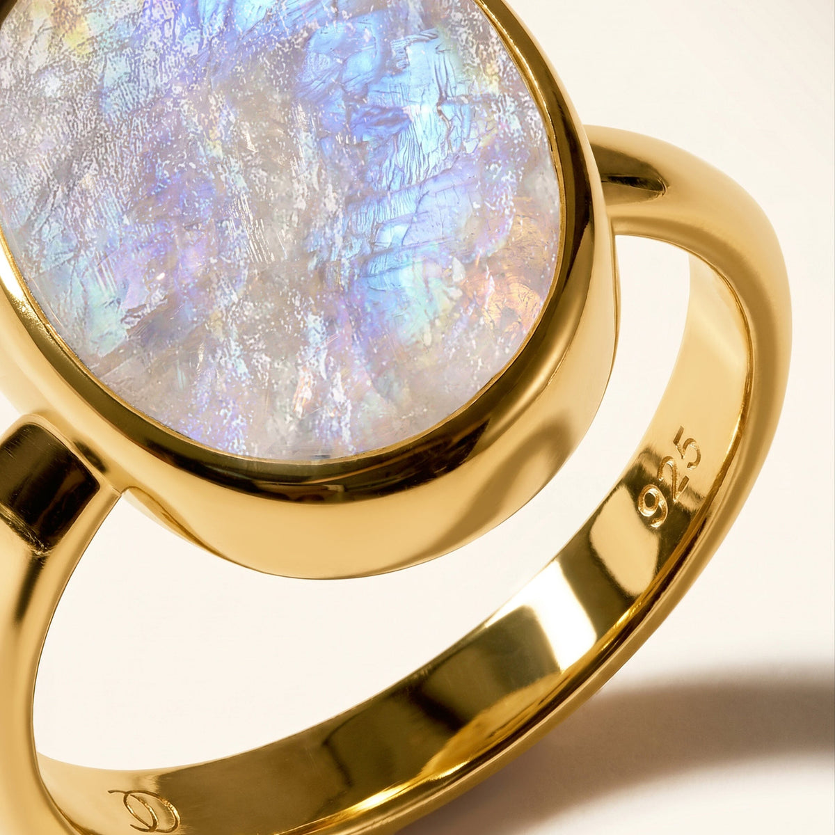 Moonstone Enfolded & Waves Rings