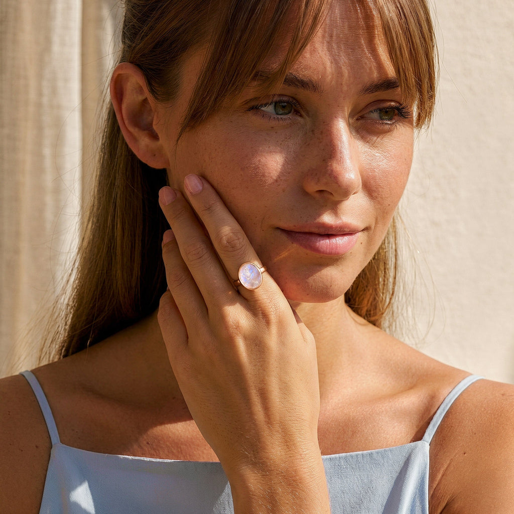 Moonstone Ring - Enfolded