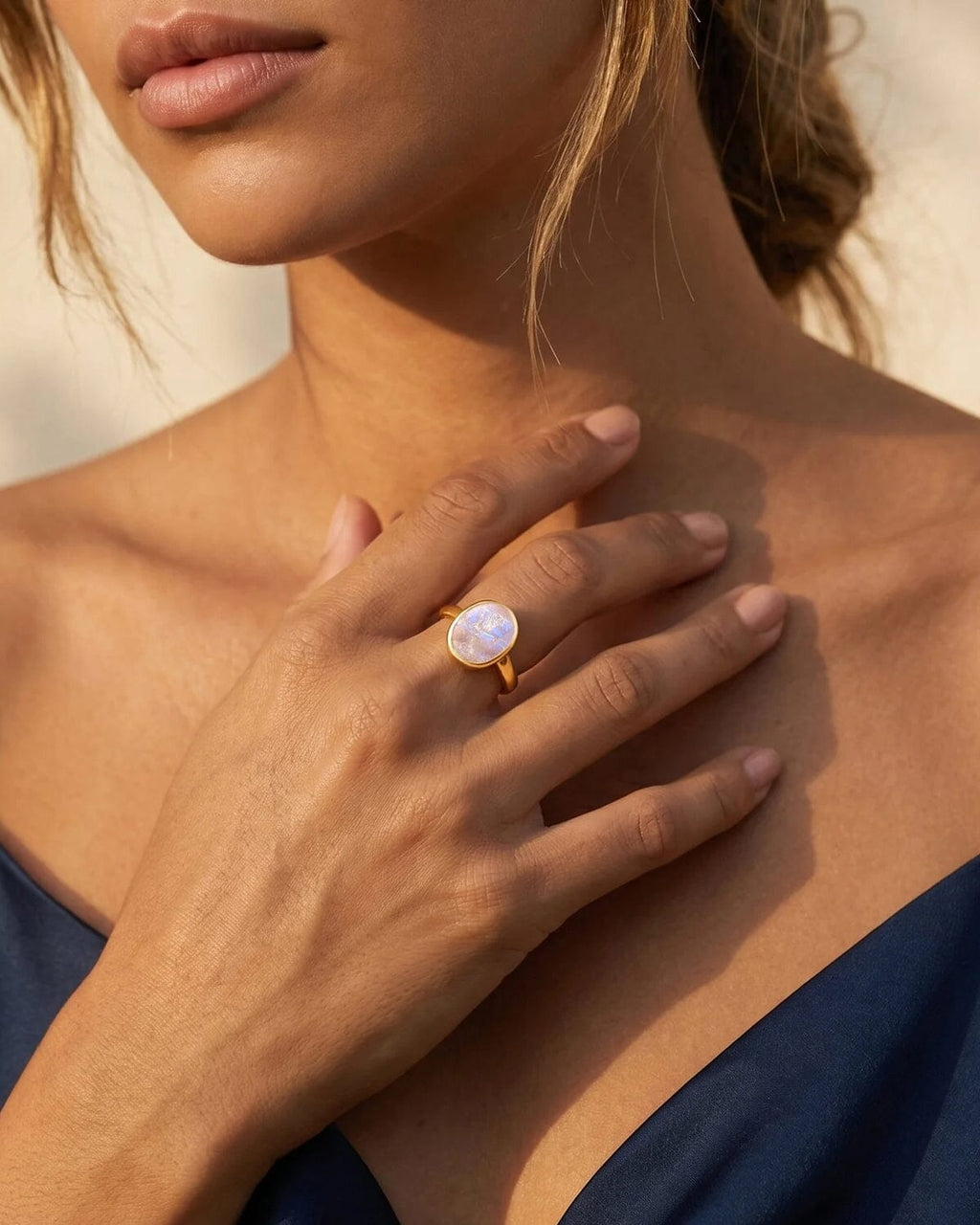 Moonstone Ring - Enfolded