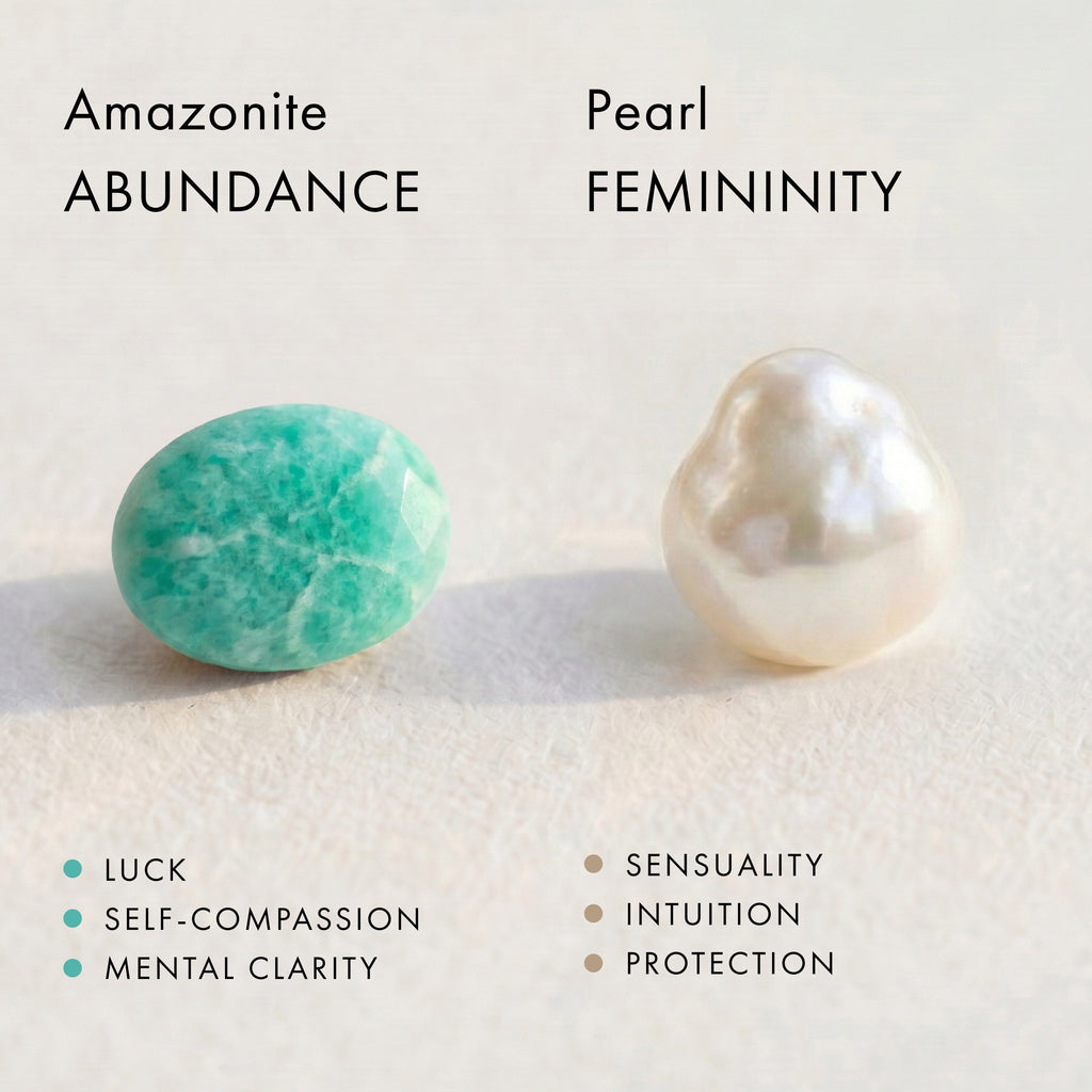 Amazonite Heirloom & Magma & Waves Rings