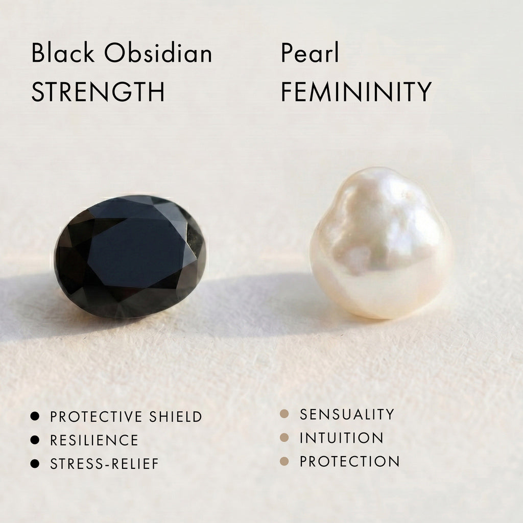 Black Obsidian Heirloom & Magma Rings