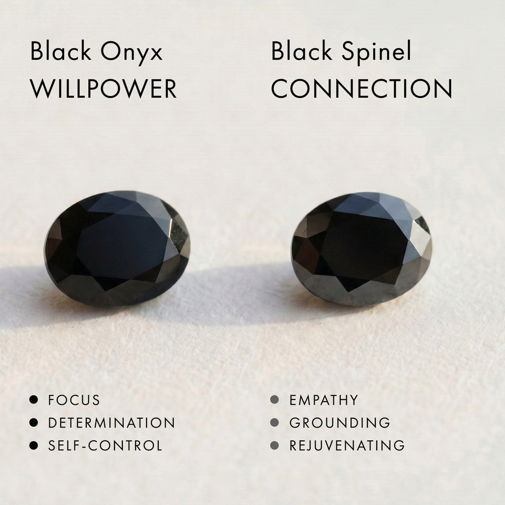 Black Onyx Serpent & Twinkling Rings