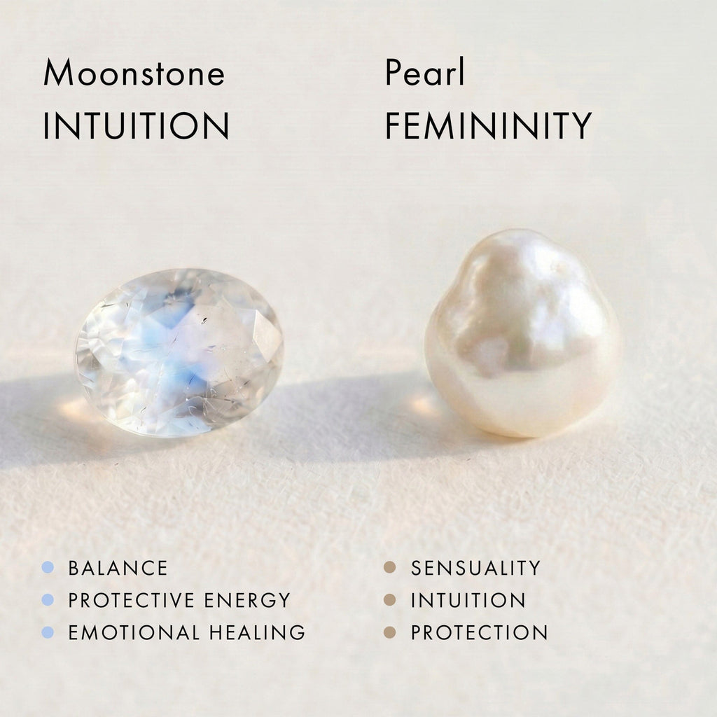 Moonstone Pearl Necklace - Heirloom