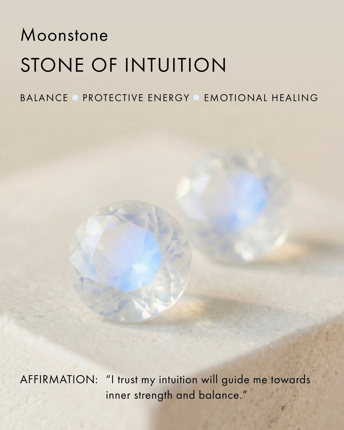 Moonstone Earrings - Celestial Being Hoops