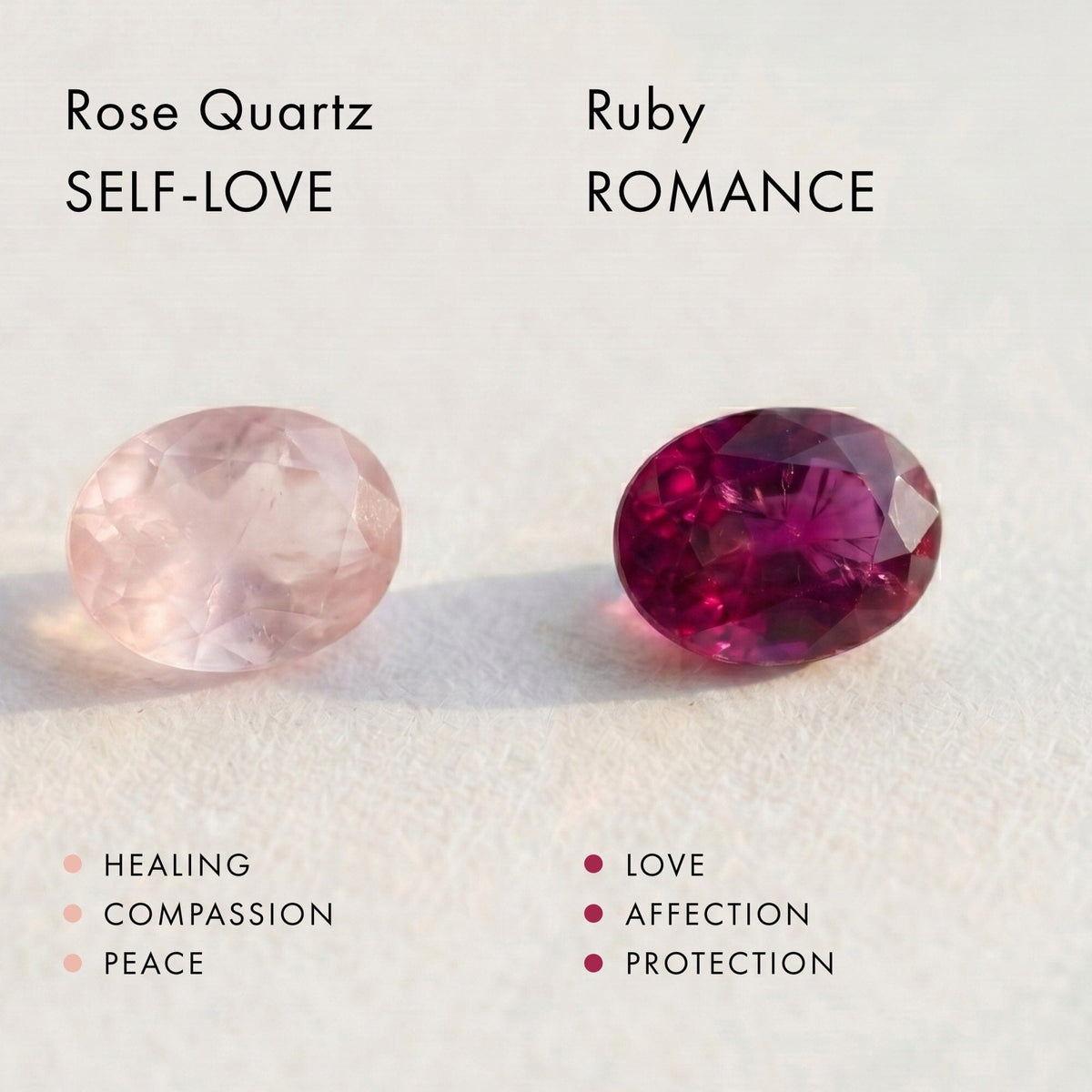 Rose Quartz Flow & Ruby Stardust Rings
