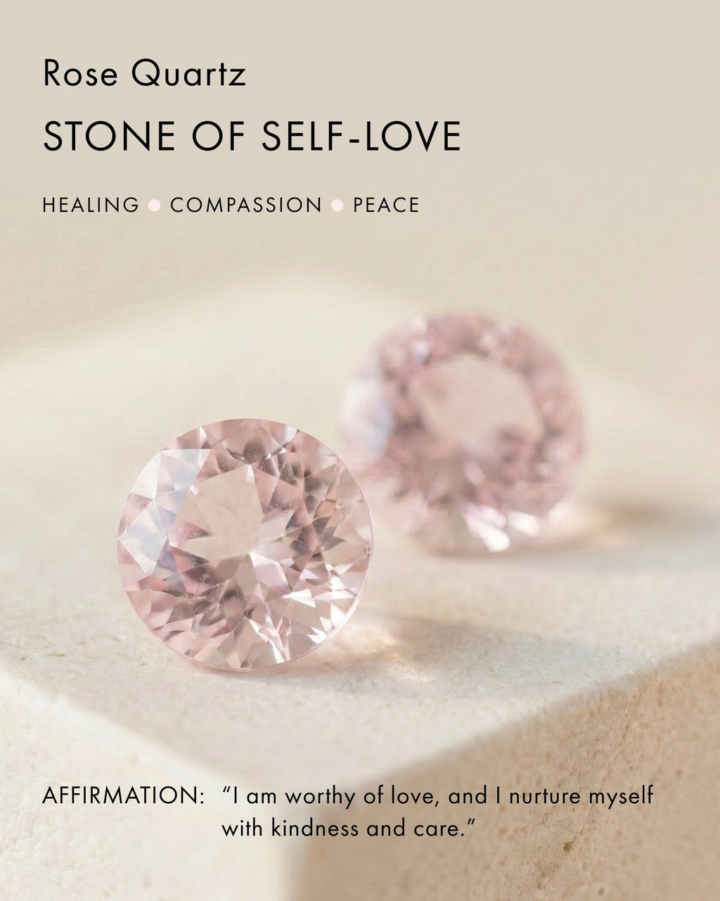 Rose Quartz Ring - Flow