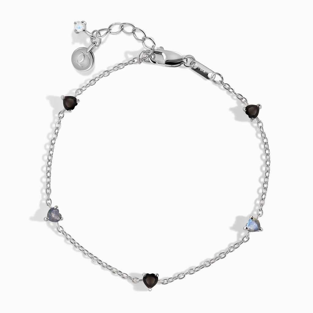 Black Obsidian Labradorite Bracelet - Crush