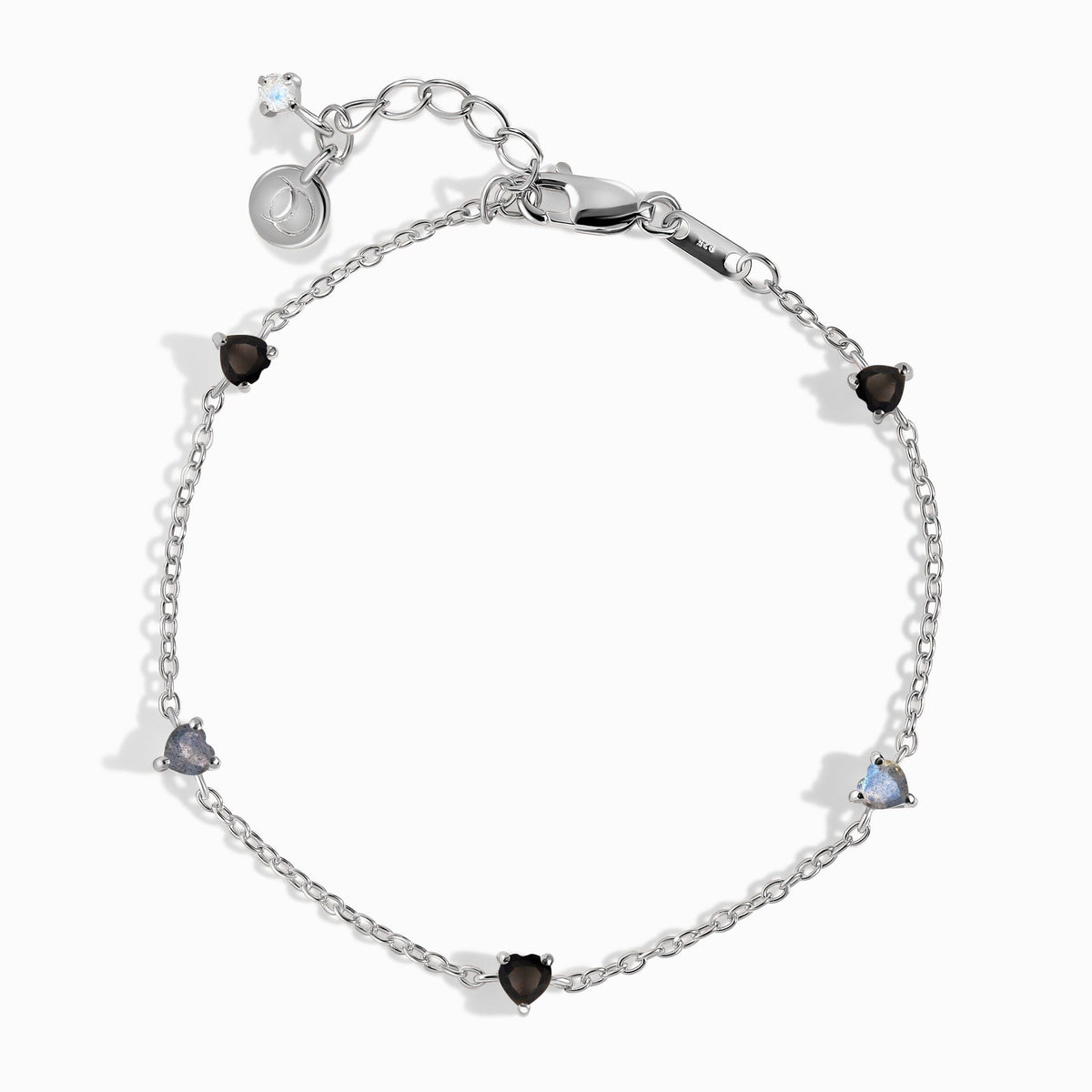 Black Obsidian Labradorite Bracelet - Crush