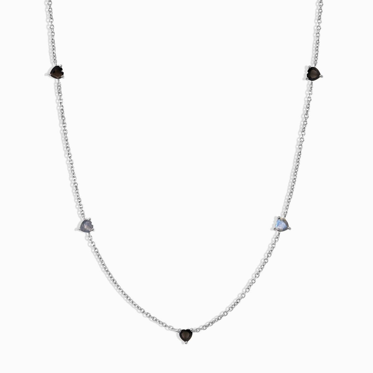 Black Obsidian Labradorite Necklace - Crush