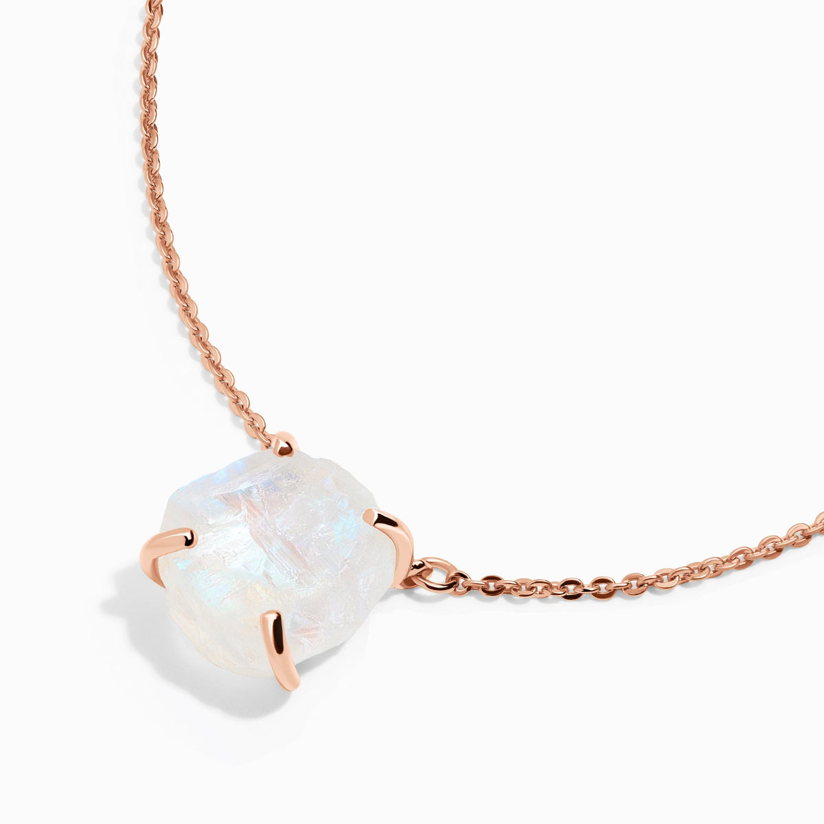 Raw Crystal Necklace - Moonstone 'Intuition'