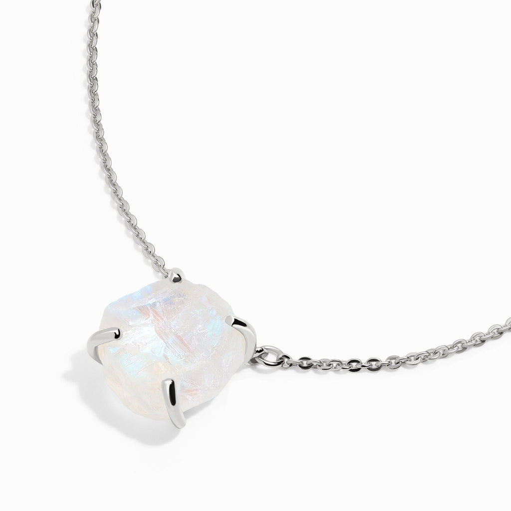 Raw Crystal Necklace - Moonstone 'Intuition'