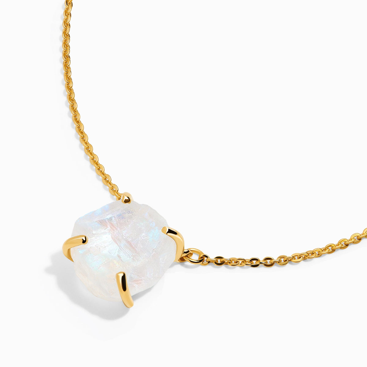 Raw Crystal Necklace - Moonstone 'Intuition'