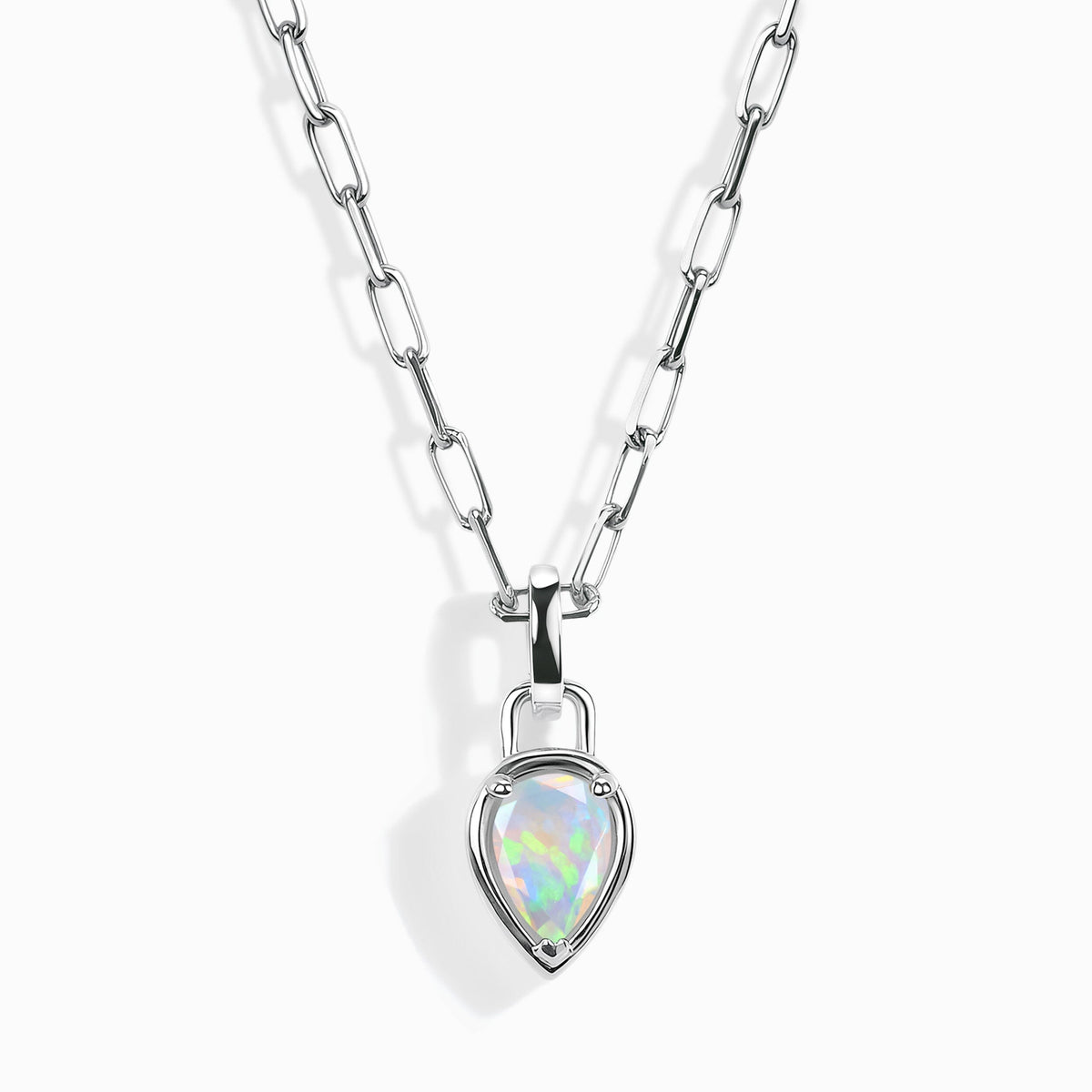 Opal Talis Widelink Necklace - October Birthstone