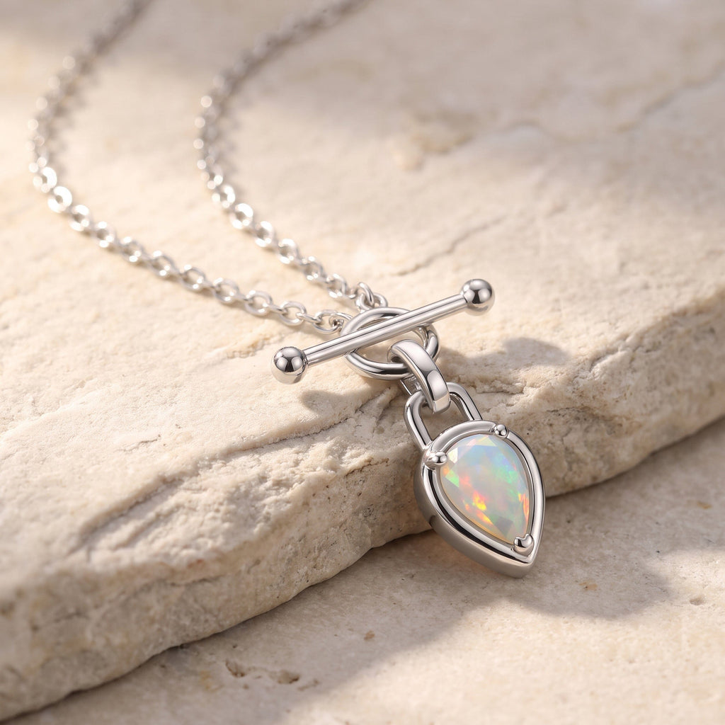 Opal Talis T-Lock Necklace - October Birthstone