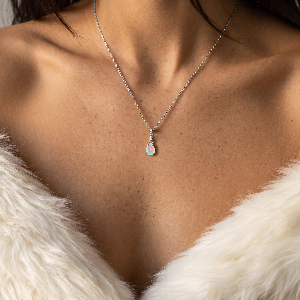 Opal Necklace Sway - October Birthstone