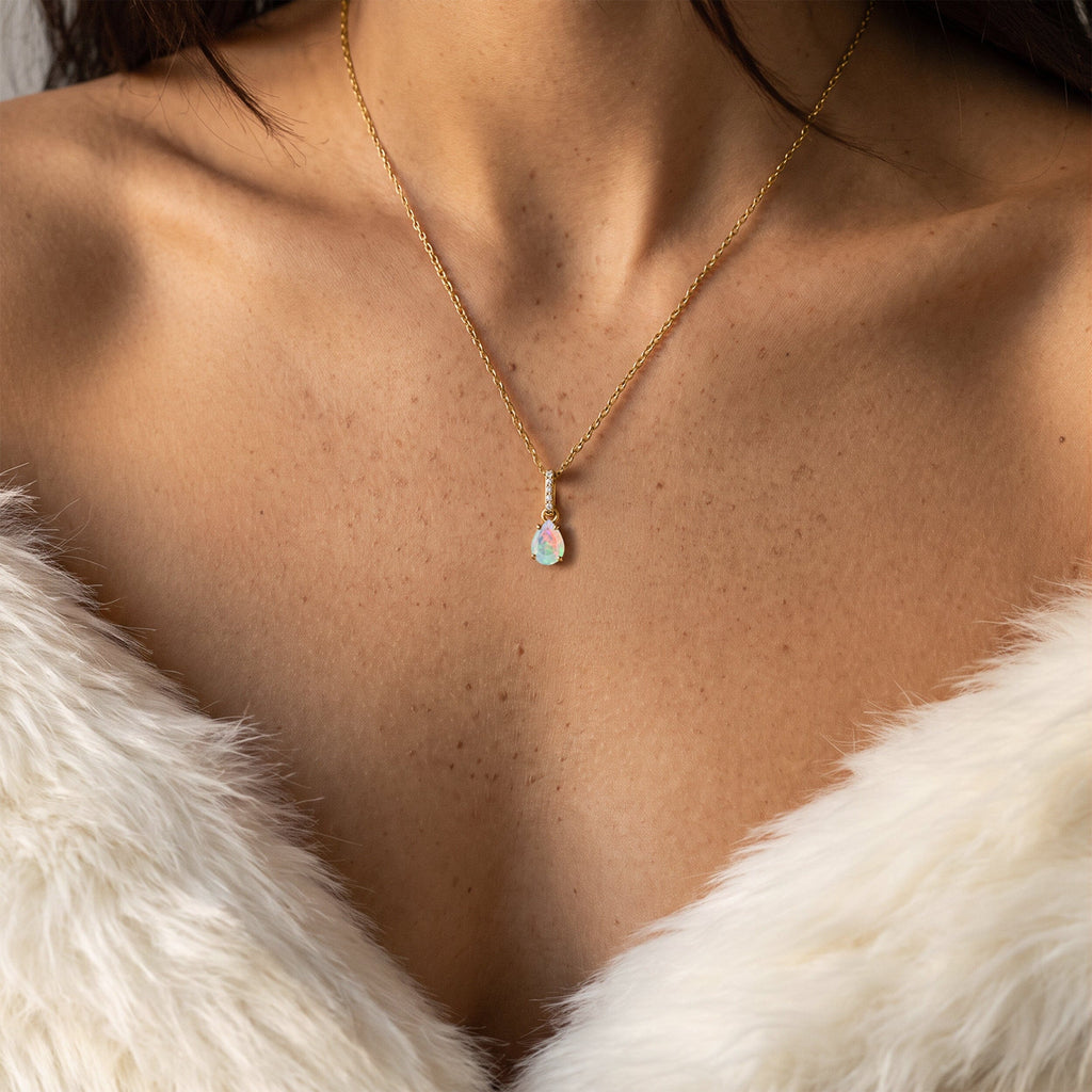 Opal Necklace Sway - October Birthstone