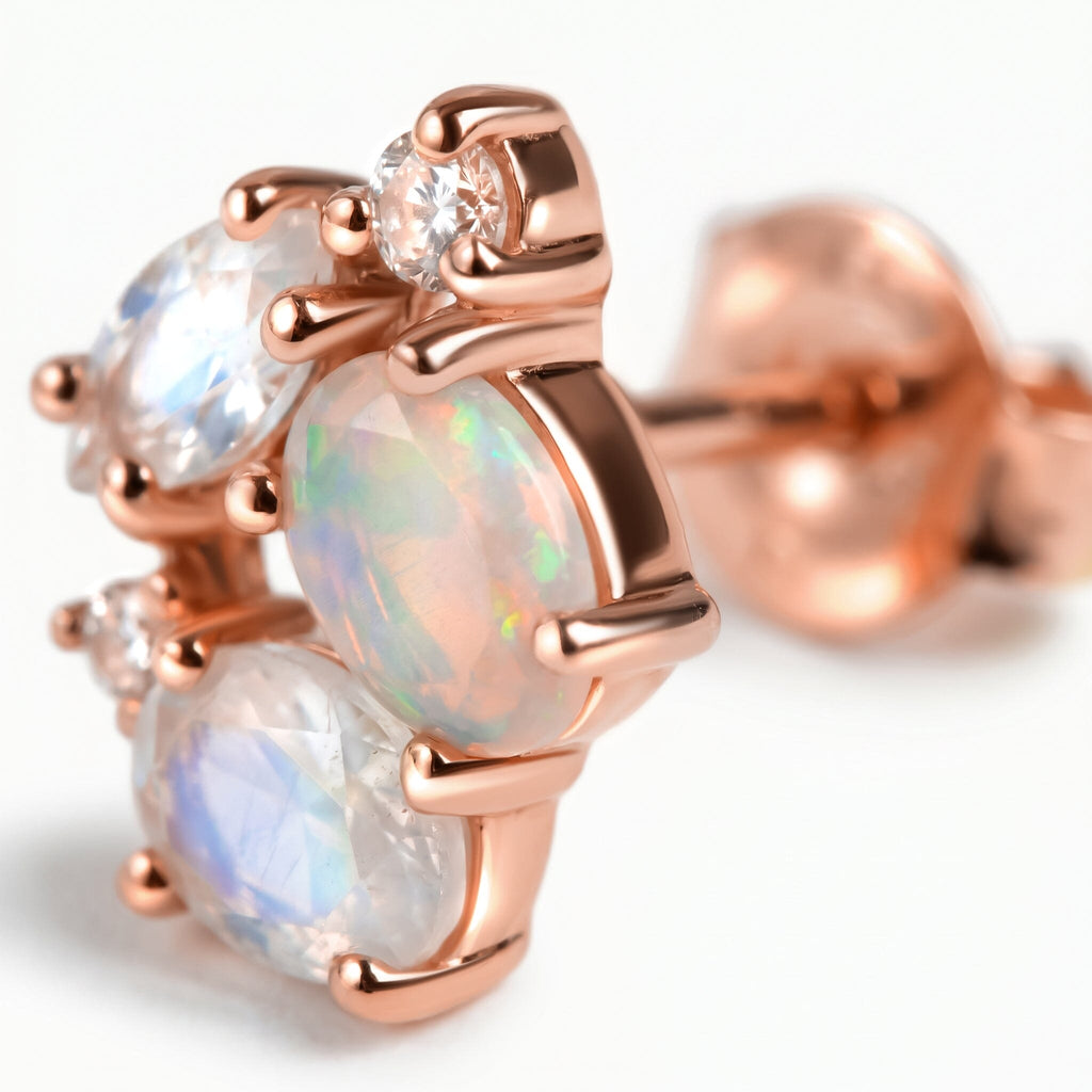 Opal Moonstone Earrings - Orion