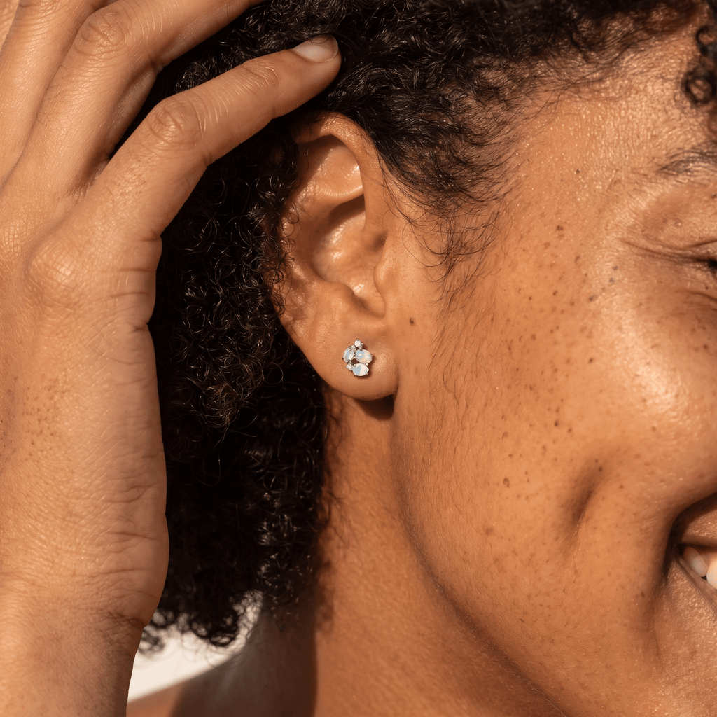 Opal Moonstone Earrings - Orion