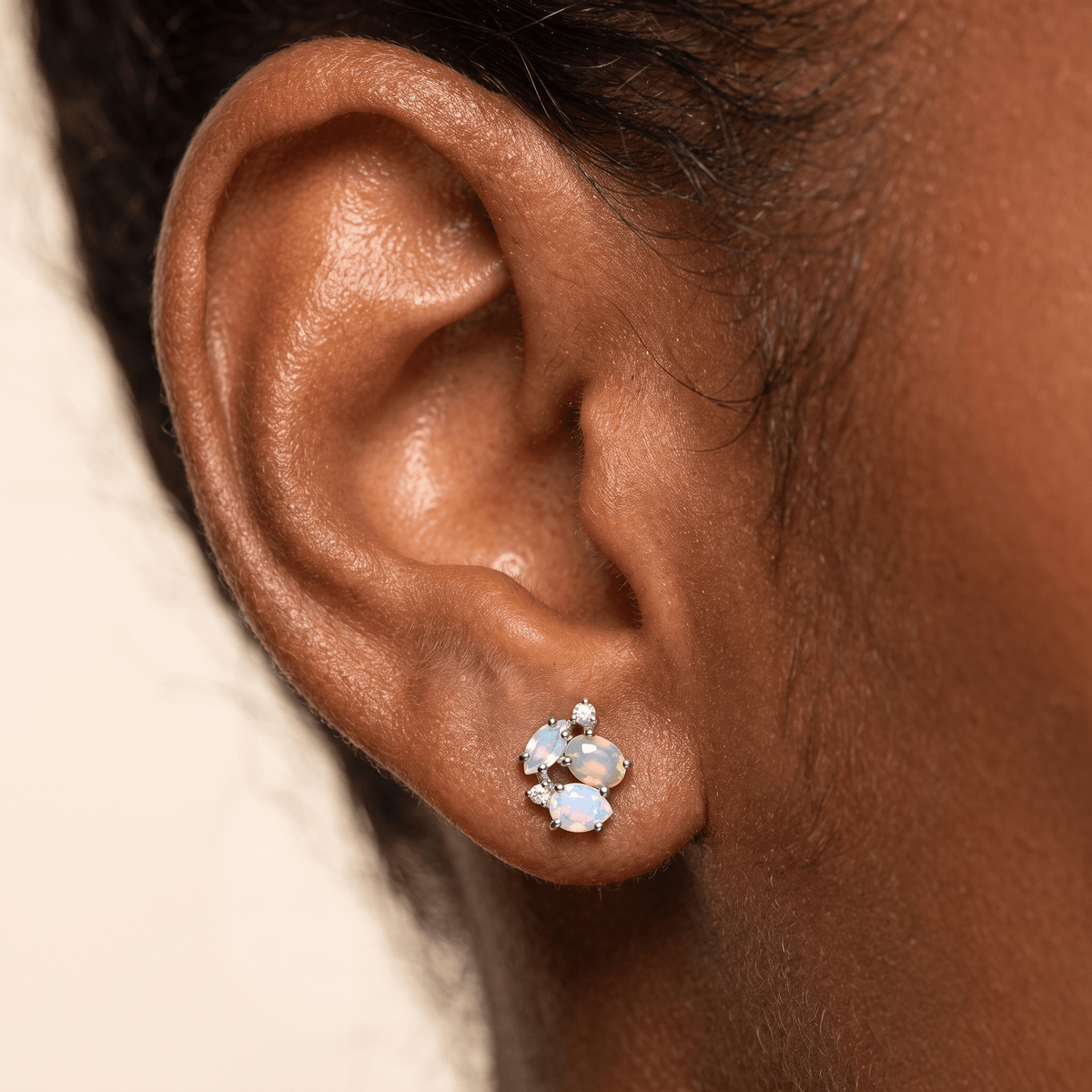 Opal Moonstone Earrings - Orion