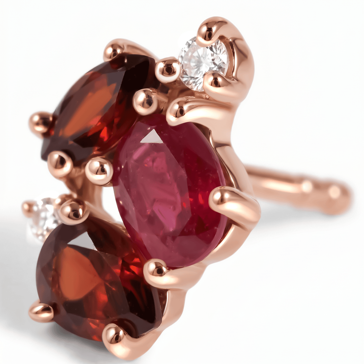 Ruby Garnet Earrings - Orion